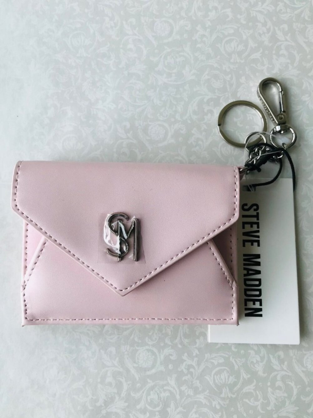 Steve Madden BMACKY Card Case w Coin pocket Wallet 4" X 3.5"
